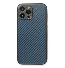 Apple iPhone 13 Pro Kılıf Coco Karbon Silikon - Mavi