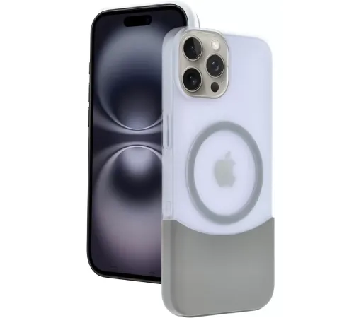 Apple iPhone 15 Pro Max Velar Magsafe Kapak - Natural Grey
