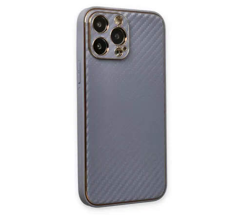 Apple iPhone 13 Pro Kılıf Coco Karbon Silikon - Gri
