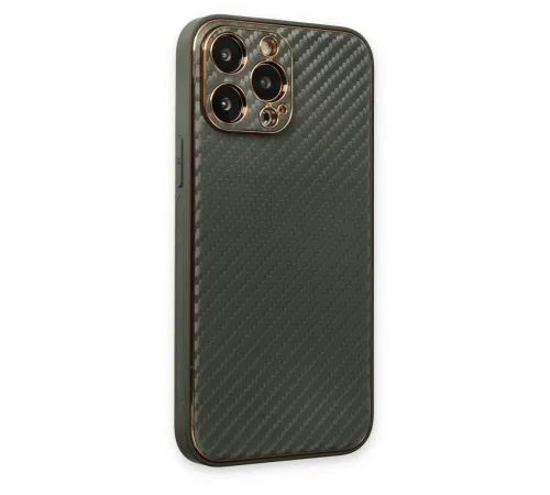 Apple iPhone 13 Pro Kılıf Coco Karbon Silikon - Füme