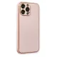 Apple iPhone 13 Pro Max Kılıf Coco Karbon Silikon - Pembe