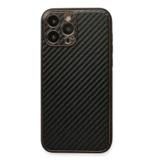 Apple iPhone 13 Pro Max Kılıf Coco Karbon Silikon - Siyah