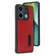 Xiaomi Redmi 15C 4G Sara Kartvizitli Deri Kılıf - Kırmızı