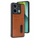 Xiaomi Redmi 15C 4G Sara Kartvizitli Deri Kılıf - Taba