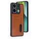 Xiaomi Redmi 15C 4G Sara Kartvizitli Deri Kılıf - Taba