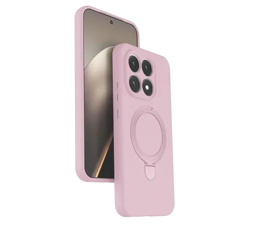 Xiaomi Mi 15T Regal Magsafe Standlı Kapak - Açık Pembe