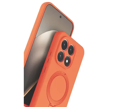 Xiaomi Mi 15T Regal Magsafe Standlı Kapak - Turuncu