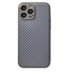 Apple iPhone 13 Pro Max Kılıf Coco Karbon Silikon - Gri