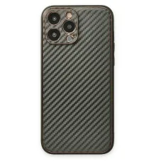 Apple iPhone 13 Pro Max Kılıf Coco Karbon Silikon - Füme