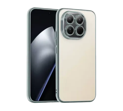 Xiaomi Mi 15 Lensli Silikon - Gümüş