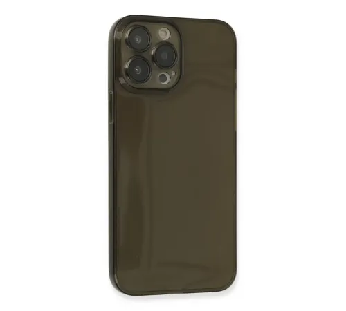 Apple iPhone 13 Pro Max Kılıf Fly Lens Silikon - Siyah