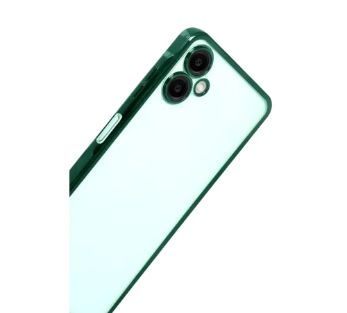 Samsung Galaxy A07 4G Lensli Silikon - Yeşil