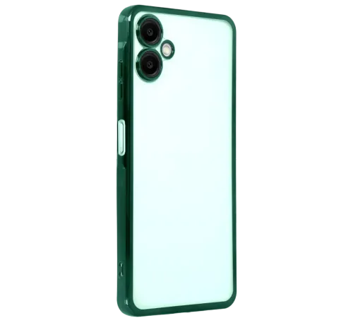 Samsung Galaxy A07 4G Lensli Silikon - Yeşil