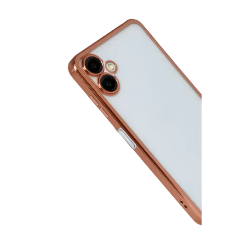Samsung Galaxy A07 4G Lensli Silikon - Çöl Titanyum