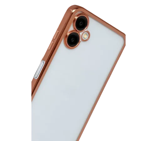 Samsung Galaxy A07 4G Lensli Silikon - Çöl Titanyum