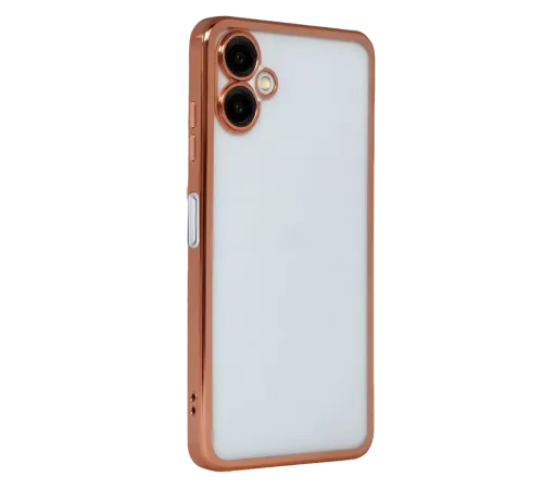 Samsung Galaxy A07 4G Lensli Silikon - Çöl Titanyum