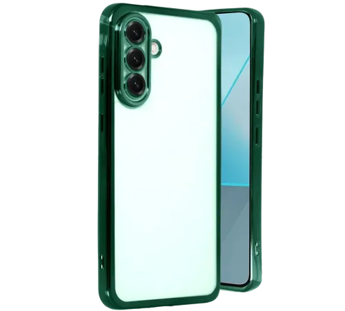 Samsung Galaxy A17 5G Lensli Silikon - Yeşil