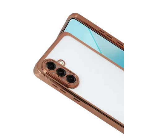 Samsung Galaxy A17 5G Lensli Silikon - Çöl Titanyum