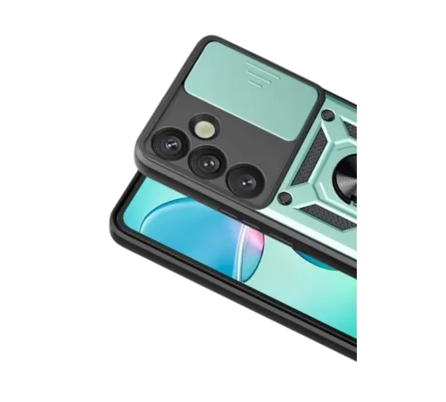 Samsung Galaxy S26 Plus Pars Lens Yüzüklü Silikon - Yeşil