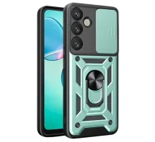 Samsung Galaxy S26 Plus Pars Lens Yüzüklü Silikon - Yeşil