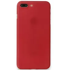 Apple iPhone 8 Plus Kılıf PP Ultra İnce Kapak - Kırmızı
