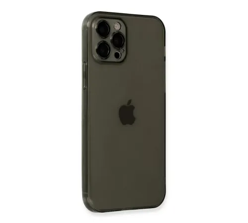 Apple iPhone 12 Pro Kılıf Fly Lens Silikon - Siyah