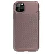 Apple iPhone 11 Pro Kılıf Auto Focus Karbon Kapak - Kahverengi