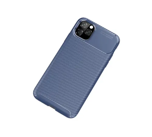 Apple iPhone 11 Pro Kılıf Auto Focus Karbon Kapak - Lacivert