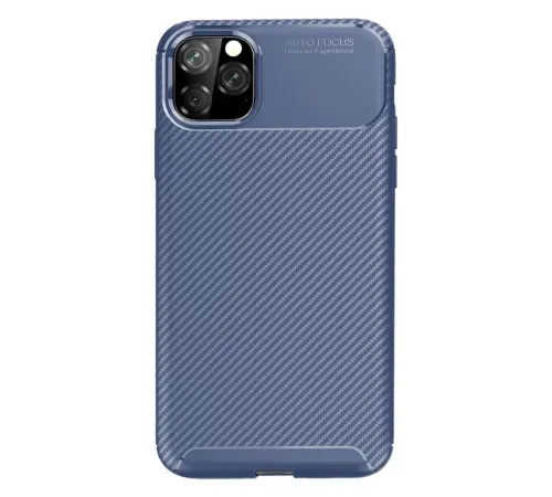 Apple iPhone 11 Pro Kılıf Auto Focus Karbon Kapak - Lacivert