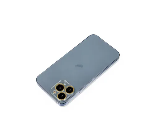 Apple iPhone 11 Pro Max Shine Kamera Lens Koruma Cam - Gold
