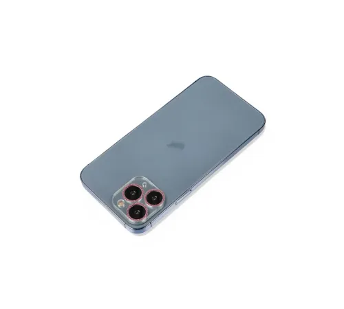 Apple iPhone 11 Pro Max Shine Kamera Lens Koruma Cam - Pembe