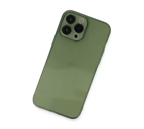 Apple iPhone 13 Pro Kılıf Fly Lens Silikon - Yeşil