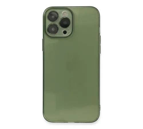 Apple iPhone 13 Pro Kılıf Fly Lens Silikon - Yeşil