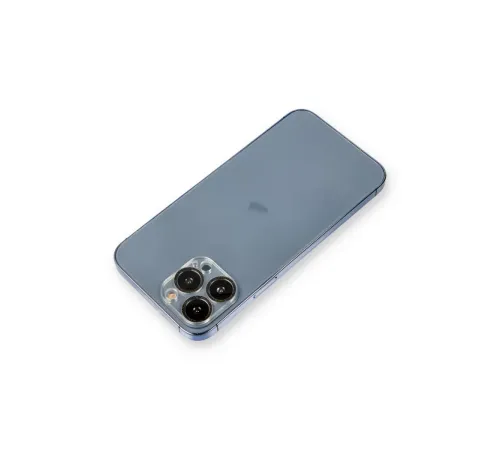 Apple iPhone 12 Pro Shine Kamera Lens Koruma Cam - Siyah