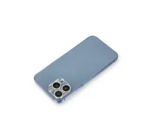 Apple iPhone 12 Pro Max Shine Kamera Lens Koruma Cam - Gümüş
