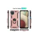 Samsung Galaxy A22 Kılıf Sofya Yüzüklü Silikon Kapak - Rose