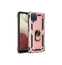 Samsung Galaxy A22 Kılıf Sofya Yüzüklü Silikon Kapak - Rose
