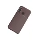 Huawei P40 Lite E Kılıf Auto Focus Karbon Kapak - Kahverengi
