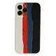Apple iPhone 13 Pro Kılıf Ebruli Lansman Silikon - Beyaz-Siyah