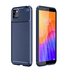 Huawei Y5P Kılıf Auto Focus Karbon Kapak - Lacivert