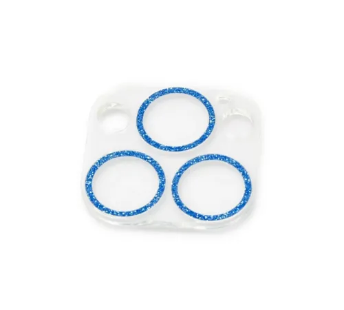 Apple iPhone 13 Pro Max Shine Kamera Lens Koruma Cam - Mavi
