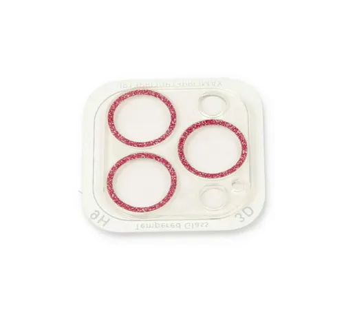 Apple iPhone 13 Pro Max Shine Kamera Lens Koruma Cam - Pembe