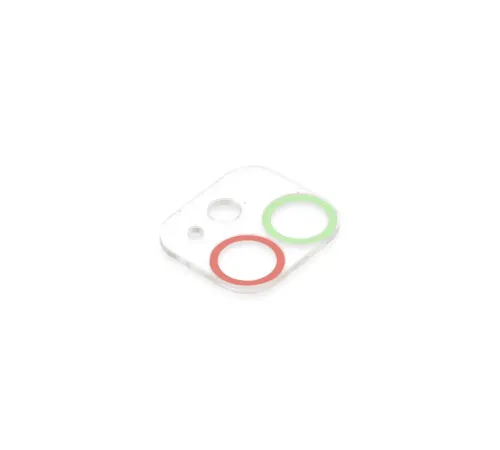 Apple iPhone 11 Renkli Kamera Lens Koruma Cam - Yeşil-Pembe
