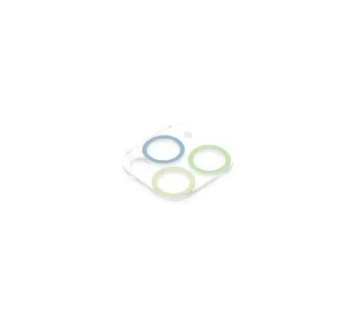 Apple iPhone 11 Pro Renkli Kamera Lens Koruma Cam - Yeşil-Sarı