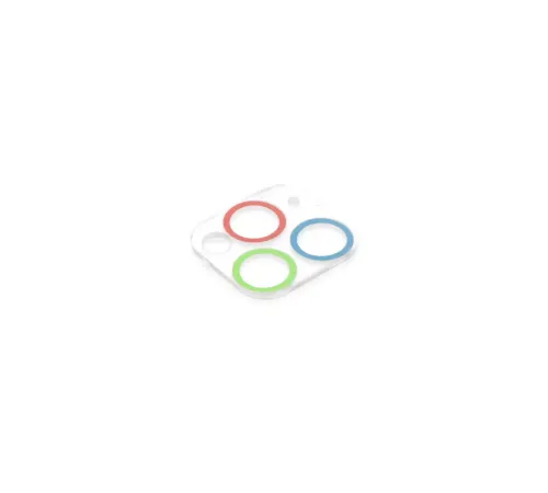 Apple iPhone 11 Pro Renkli Kamera Lens Koruma Cam - Mavi-Yeşil