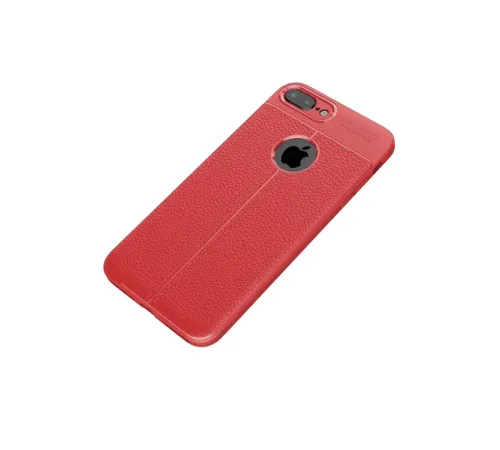 Apple iPhone 7 Plus Kılıf Auto Focus Kapak - Kırmızı