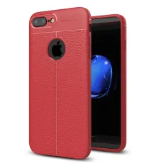 Apple iPhone 7 Plus Kılıf Auto Focus Kapak - Kırmızı