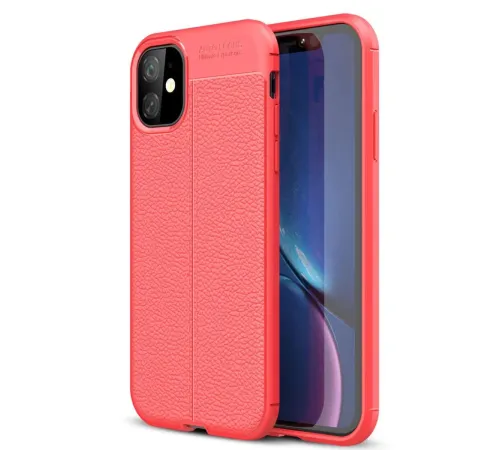 Apple iPhone 11 Kılıf Auto Focus Kapak - Kırmızı
