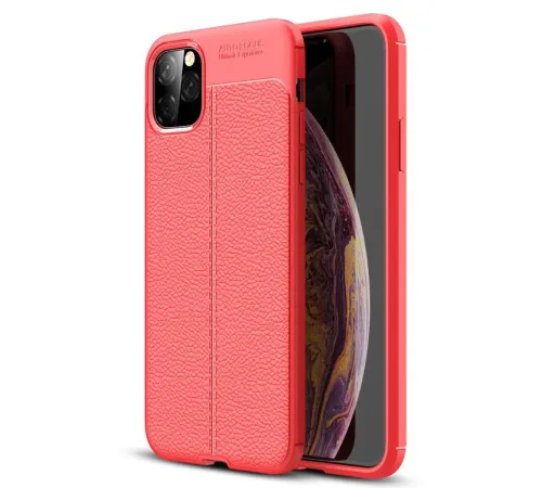 Apple iPhone 11 Pro Max Kılıf Auto Focus Kapak - Kırmızı