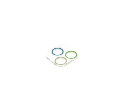 Apple iPhone 12 Pro Renkli Kamera Lens Koruma Cam - Yeşil-Sarı